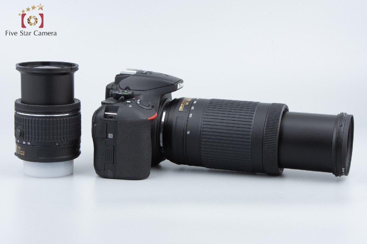 【中古】Nikon ニコン D5600 ダブルズームキット シャッター回数僅少 元箱付き_画像7