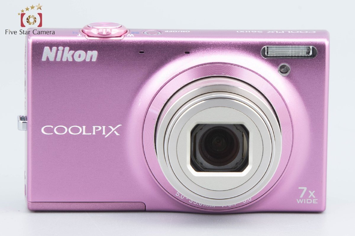 【中古】Nikon ニコン COOLPIX S6100 グロスピンク コンパクトデジタルカメラ_画像3