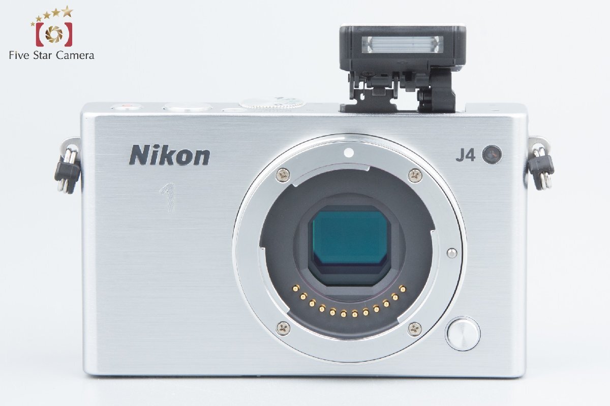 【中古】Nikon ニコン 1 J4 シルバー 標準パワーズームレンズキット シャッター回数僅少_画像4