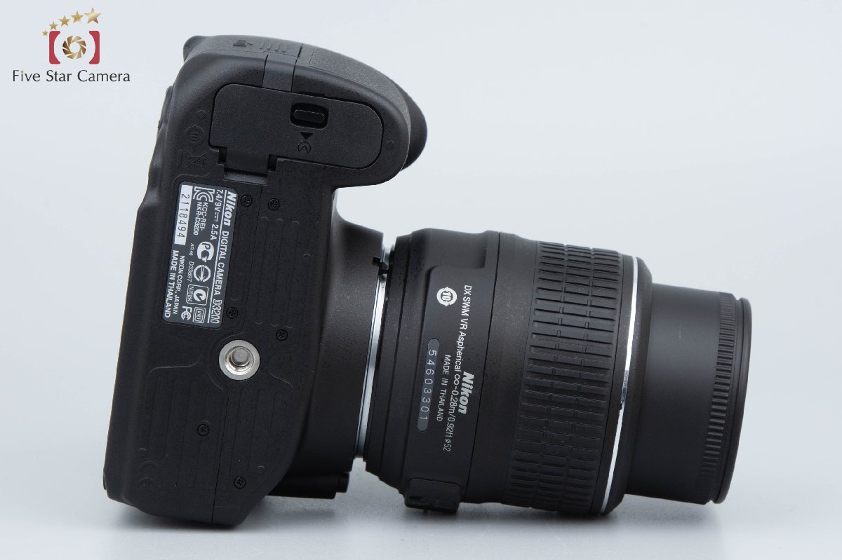 【中古】Nikon ニコン D3200 18-55 VR レンズキット ブラック シャッター回数僅少 元箱付き_画像9