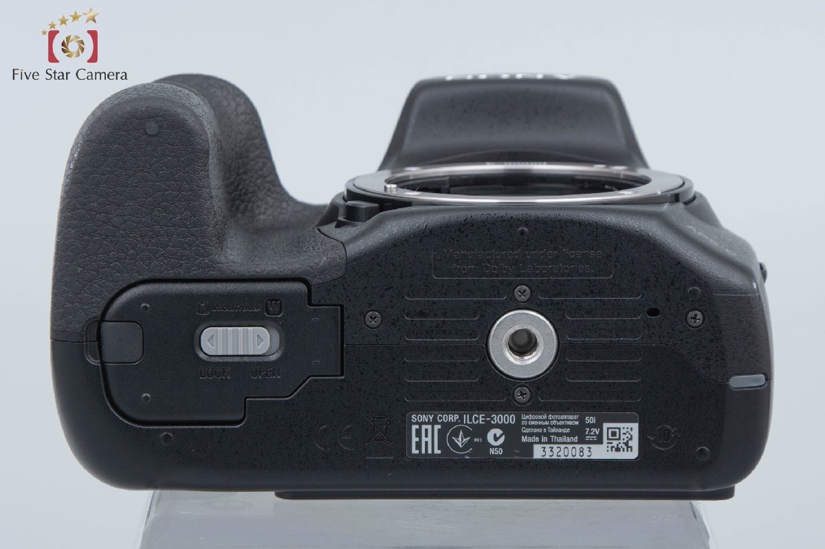 【中古】SONY ソニー α3000 ILCE-3000 ブラック 海外版 ミラーレス一眼カメラ_画像9