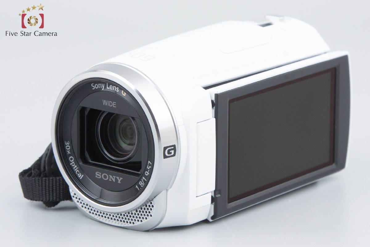 【中古】SONY ソニー ハンディカム HDR-CX680 ホワイト デジタルビデオカメラ_画像2