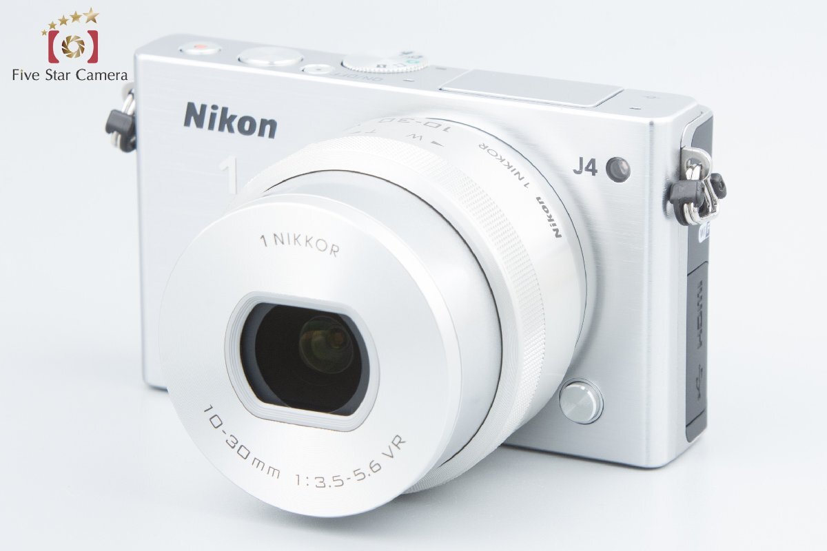 【中古】Nikon ニコン 1 J4 シルバー 標準パワーズームレンズキット シャッター回数僅少_画像2