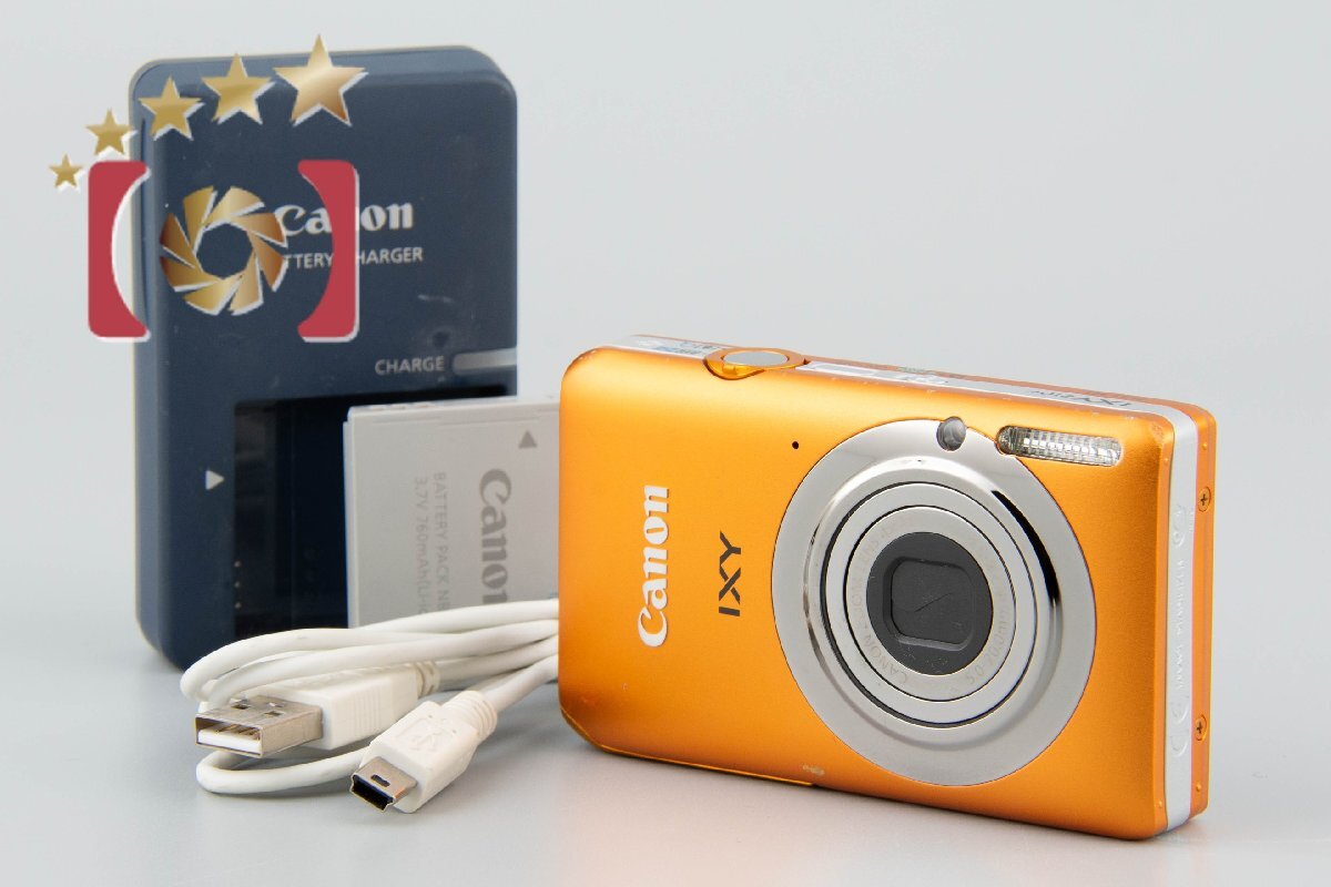 【中古】Canon キヤノン IXY 210F オレンジ コンパクトデジタルカメラ