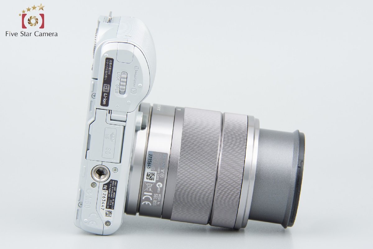 1 jpy exhibition SONY Sony α NEX-C3 zoom lens kit silver shutter number of times . little [ auction in session ]