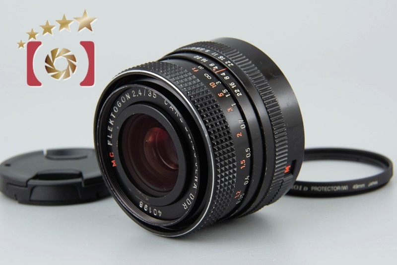 【中古】Carl Zeiss Jena DDR カールツァイス イエナ electric MC FLEKTOGON 35mm f/2.4 M42マウントレンズ_画像1