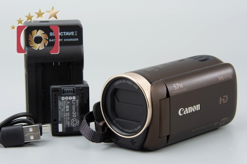 【中古】Canon キヤノン iVIS HF R62 ブラウン ビデオカメラの画像1