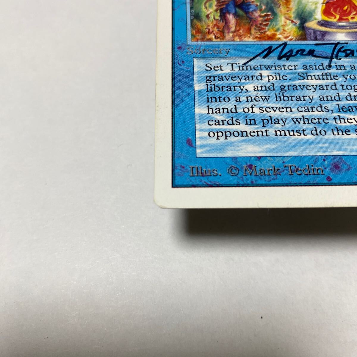 【パワー9】【Signed/サイン入り】 Timetwister 2ED 英語 1枚 MTG マジックザギャザリング Magic the Gathering_画像3