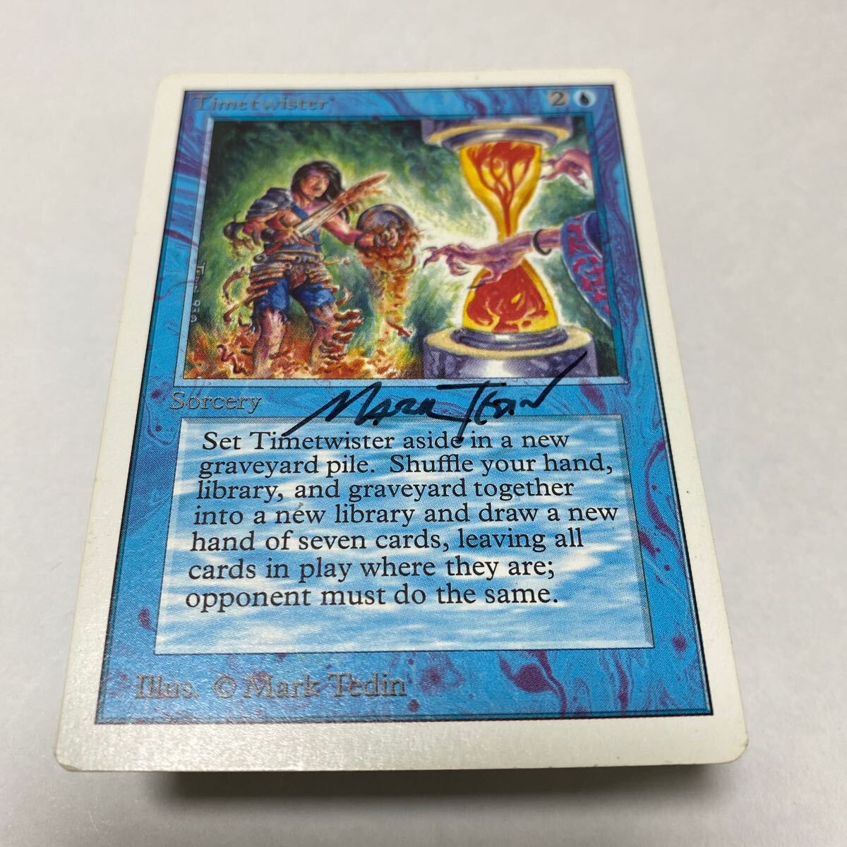 【パワー9】【Signed/サイン入り】 Timetwister 2ED 英語 1枚 MTG マジックザギャザリング Magic the Gathering_画像1