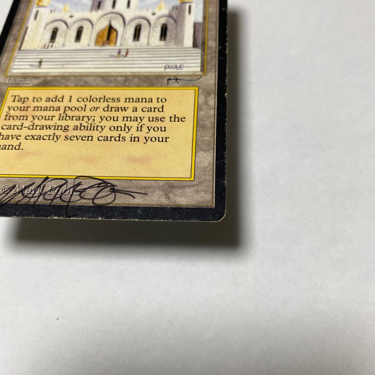 【Signed/サイン入り】 Library of Alexandria ARN 英語 1枚 MTG Magic the Gathering マジックザギャザリング_画像2