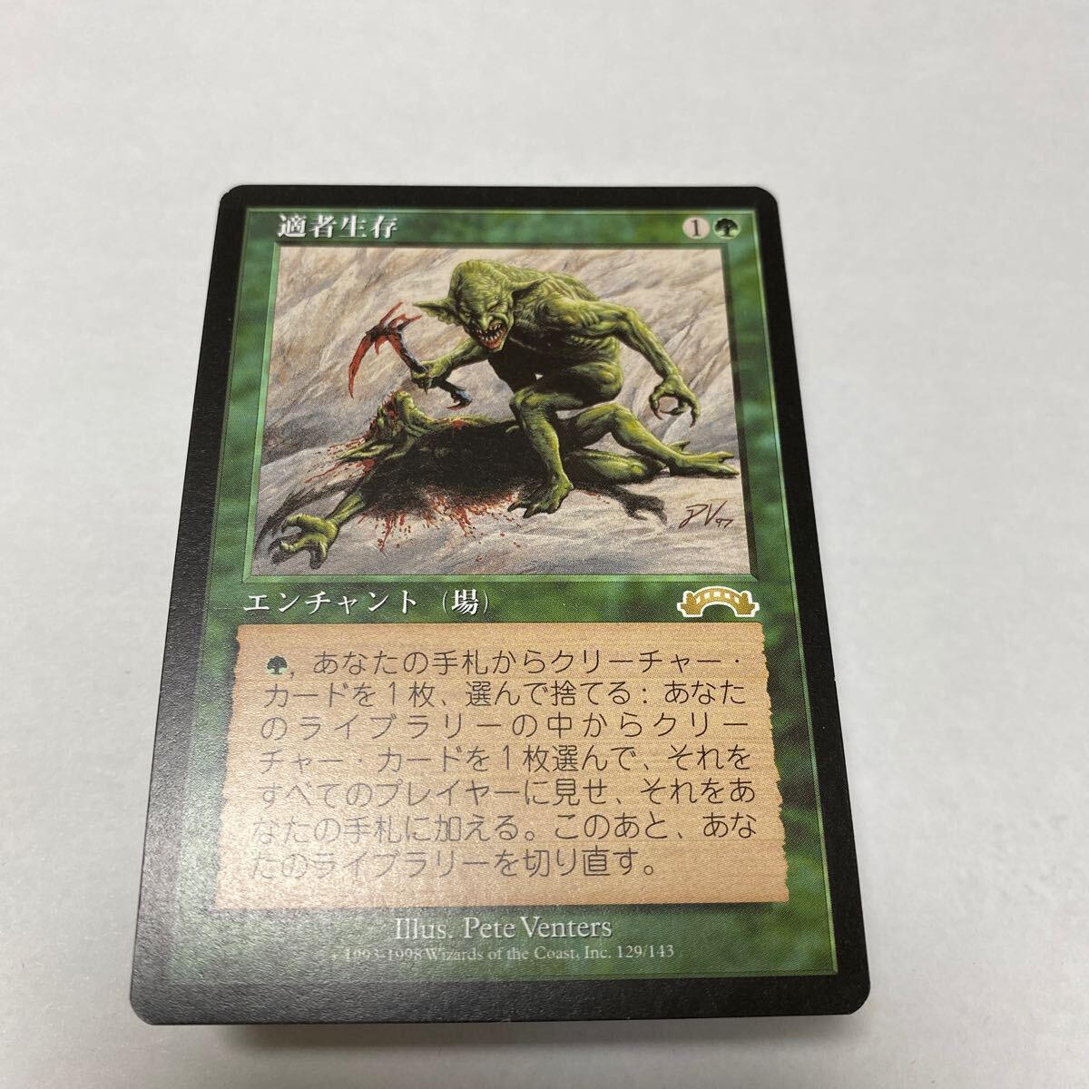 Survival of the Fittest/適者生存 EXO 日本語 1枚 MTG マジックザギャザリング Magic the Gathering の画像1