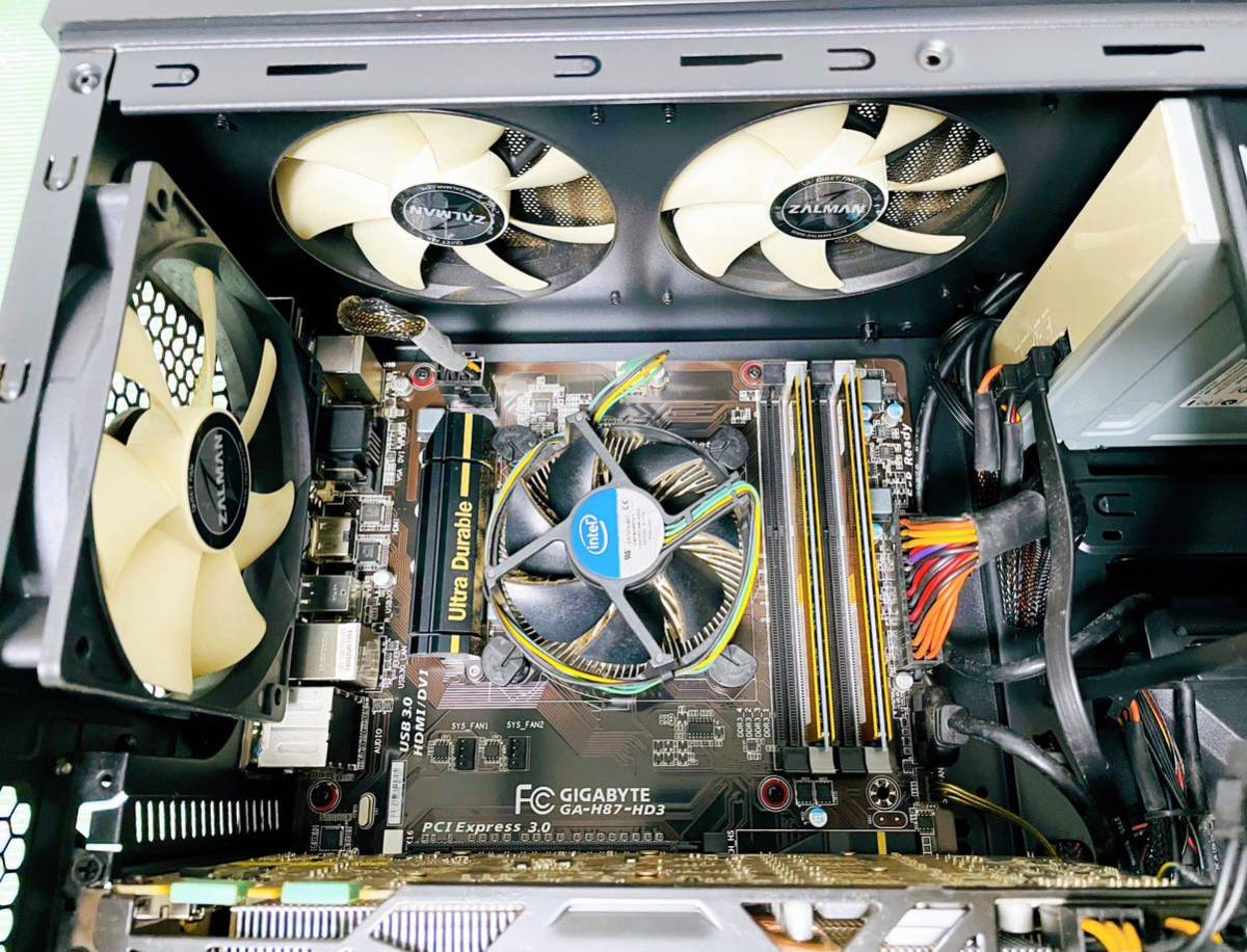 ■■ ZALMAN Z3PLUS ミドルタワー PCケース GIGABYTE マザーボード グラフィックボード 電源ユニットの画像7