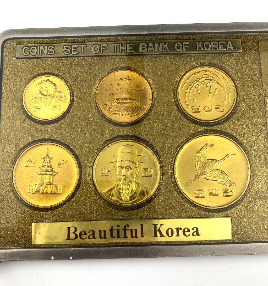 【77】【コレクター必見】韓国 COIN SET OF BANK OF KOREA 1985プルーフ硬貨セット 1988年ソウルオリンピック 韓国切手 記念硬貨_画像6