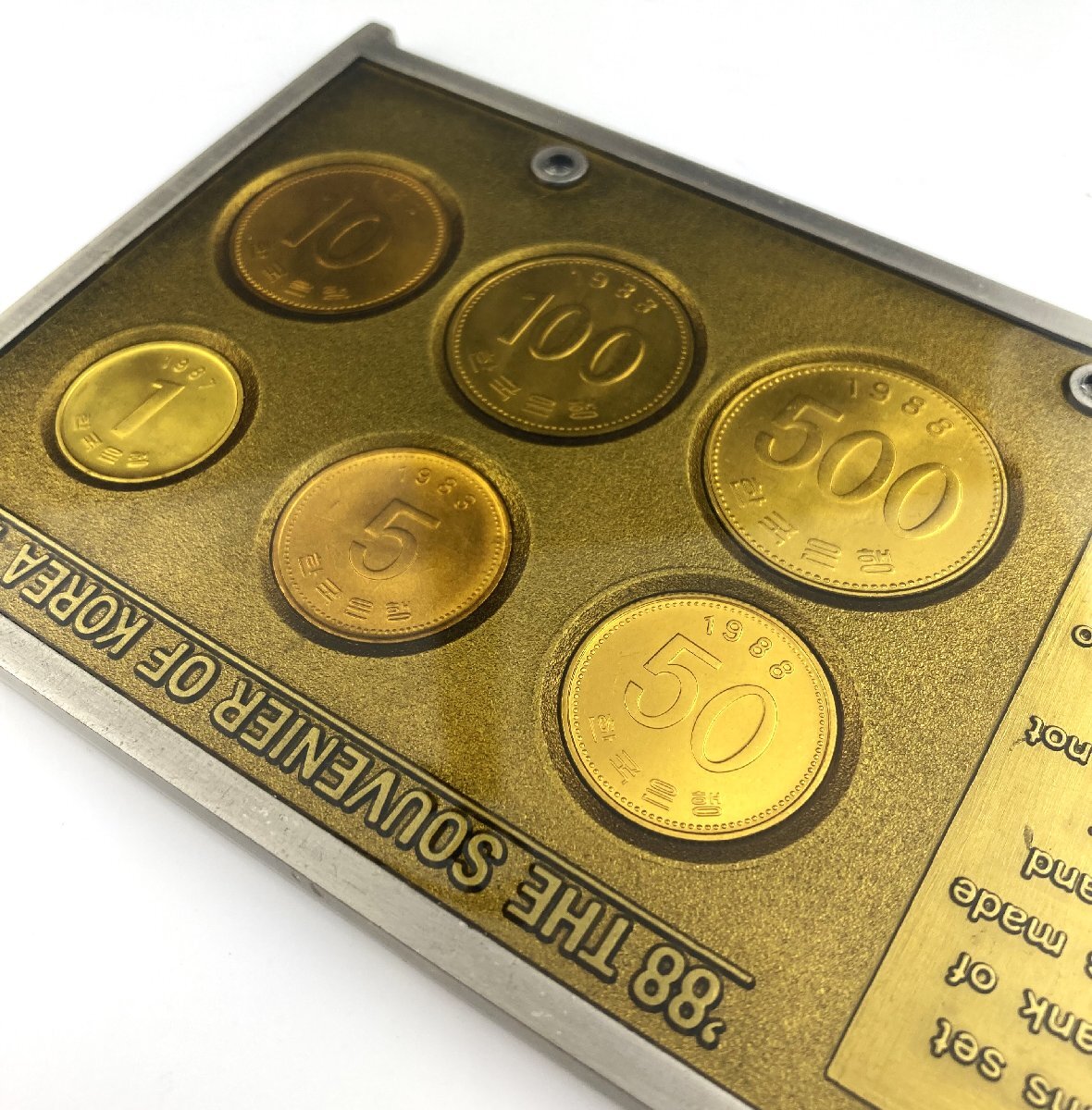 【77】【コレクター必見】韓国 COIN SET OF BANK OF KOREA 1985プルーフ硬貨セット 1988年ソウルオリンピック 韓国切手 記念硬貨_画像4