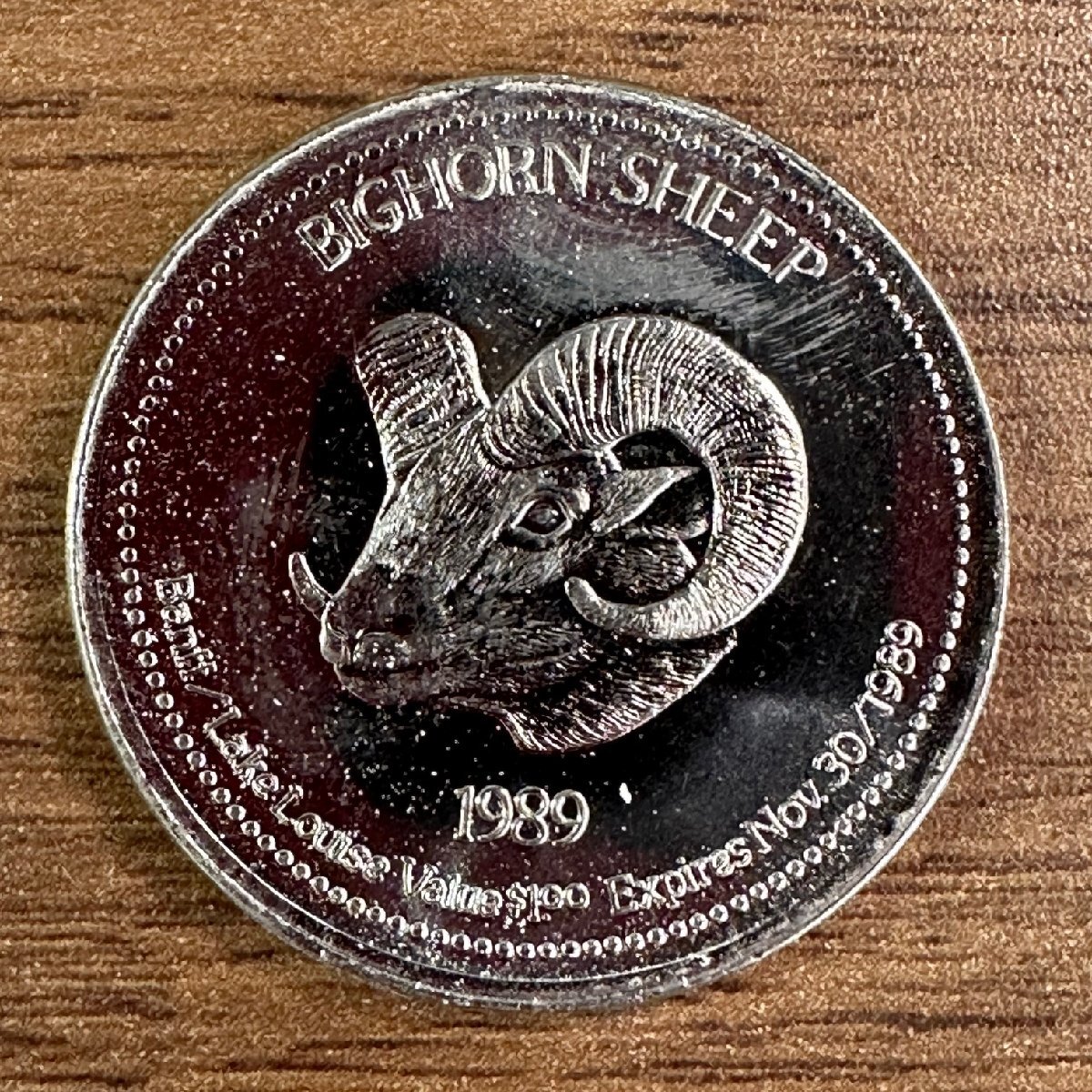 【カナダコイン】BIGHORN SHEEP 1989年 1枚組 収集家放出品 99_画像1