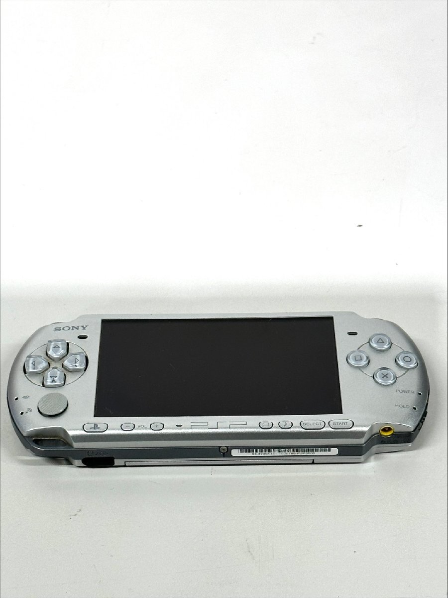 【31】1円～SONY playstation portable 本体 PSP-3000 シルバー ゲーム機本体 動作未確認【ジャンク品】_画像1
