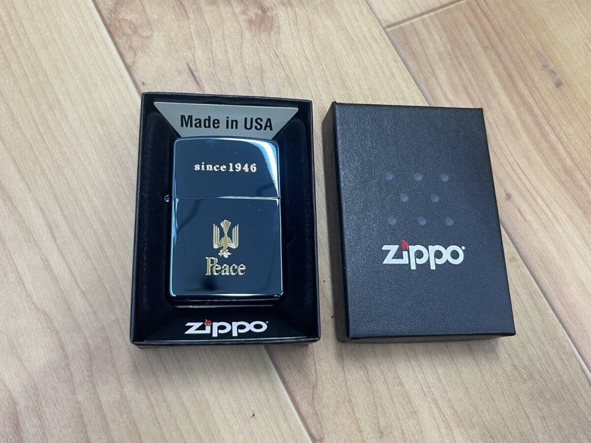 送料無料S83764 ZIPPO ジッポ　ライター　PEACE ピース since1946 限定品 美品_画像1