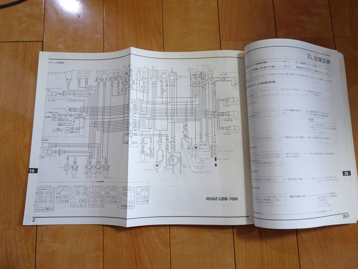 ホンダ 原本の使用済み品です　キャビーナ50/90・ブロード50/90　サービスマニュアル+追補版_オートスタンド装備車