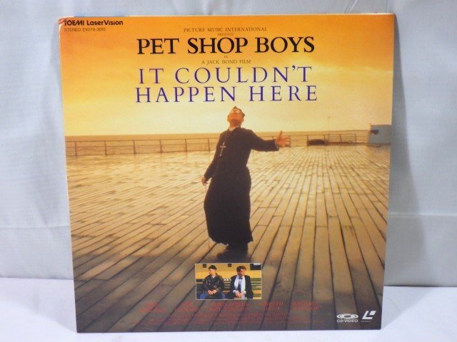 ■743：LD PET SHOP BOYS / ペット・ショップ・ボーイズ IT COULDN'T HAPPEN HERE 夢色の幻想 EV078-3010 レーザーディスク 盤美品■の画像1