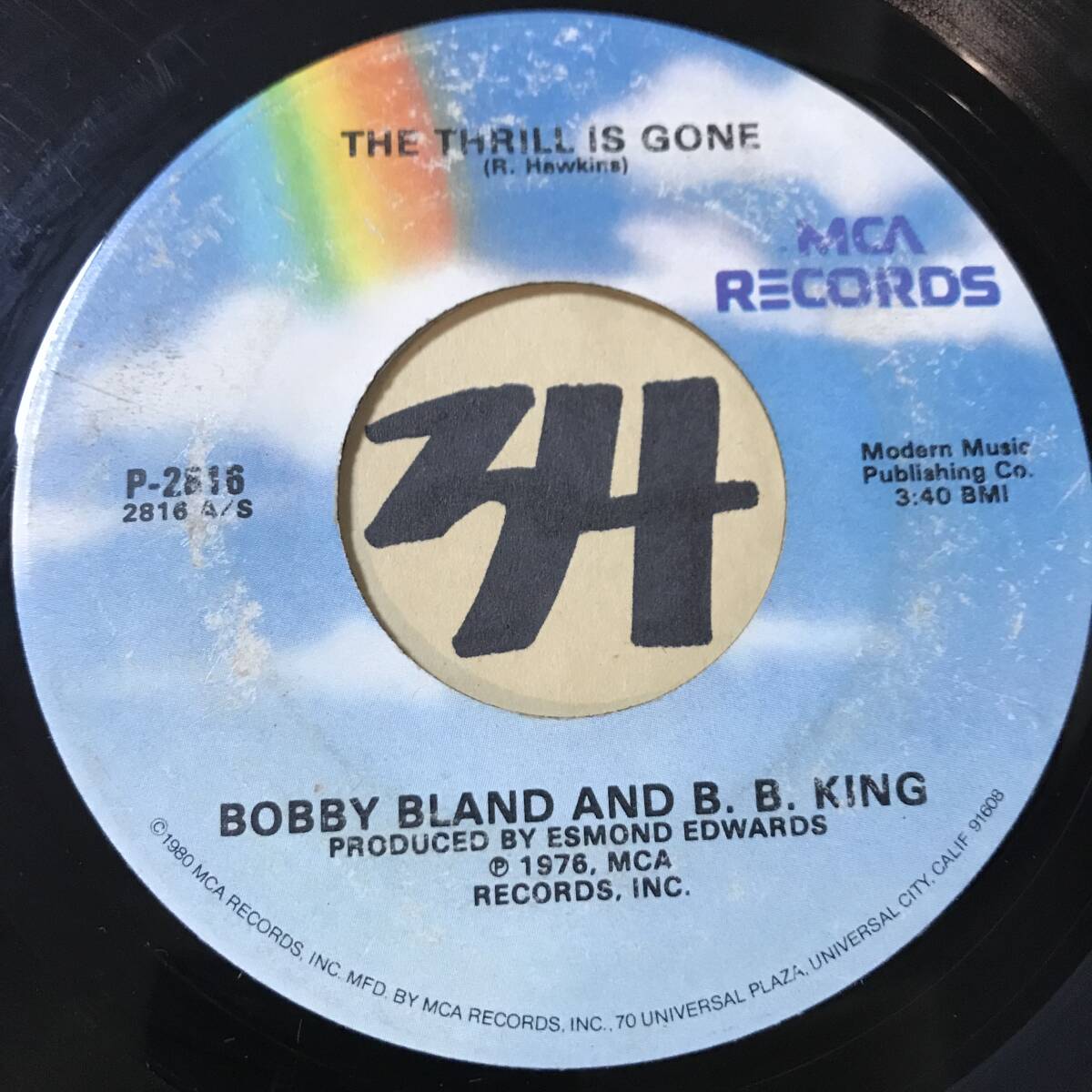 試聴 BOBBY BLAND & B. B. KING THE THRILL IS GONE 両面VG++ の画像1