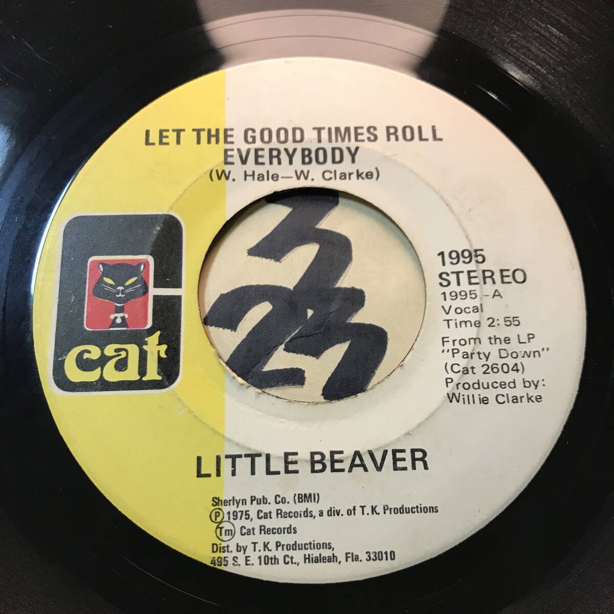 試聴 マイアミのスティーヴィー。LITTLE BEAVER LET THE GOOD TIMES ROLL EVERYBODY 両面VG(+) _画像1