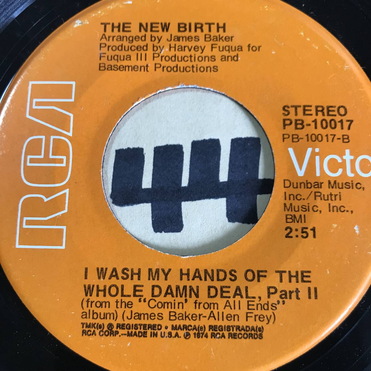 試聴 イントロ・ドラム・ブレイク THE NEW BIRTH I WASH MY HANDS OF THE WHOLE DAWN DEAL PT1 PT2 両面NM の画像2