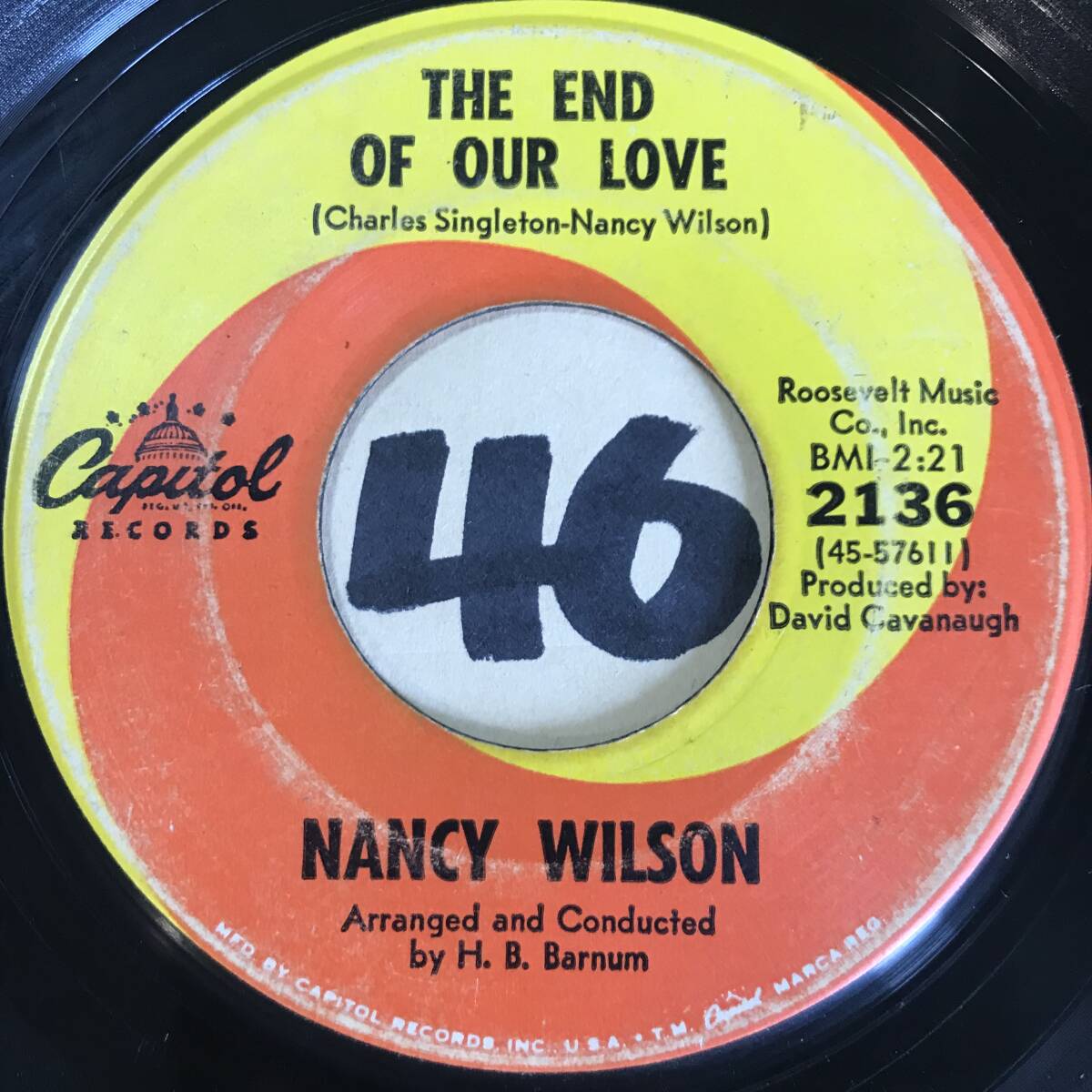 試聴 NANCY WILSON THE END OF OUR LOVE 両面VG++ SOUNDS EX の画像2