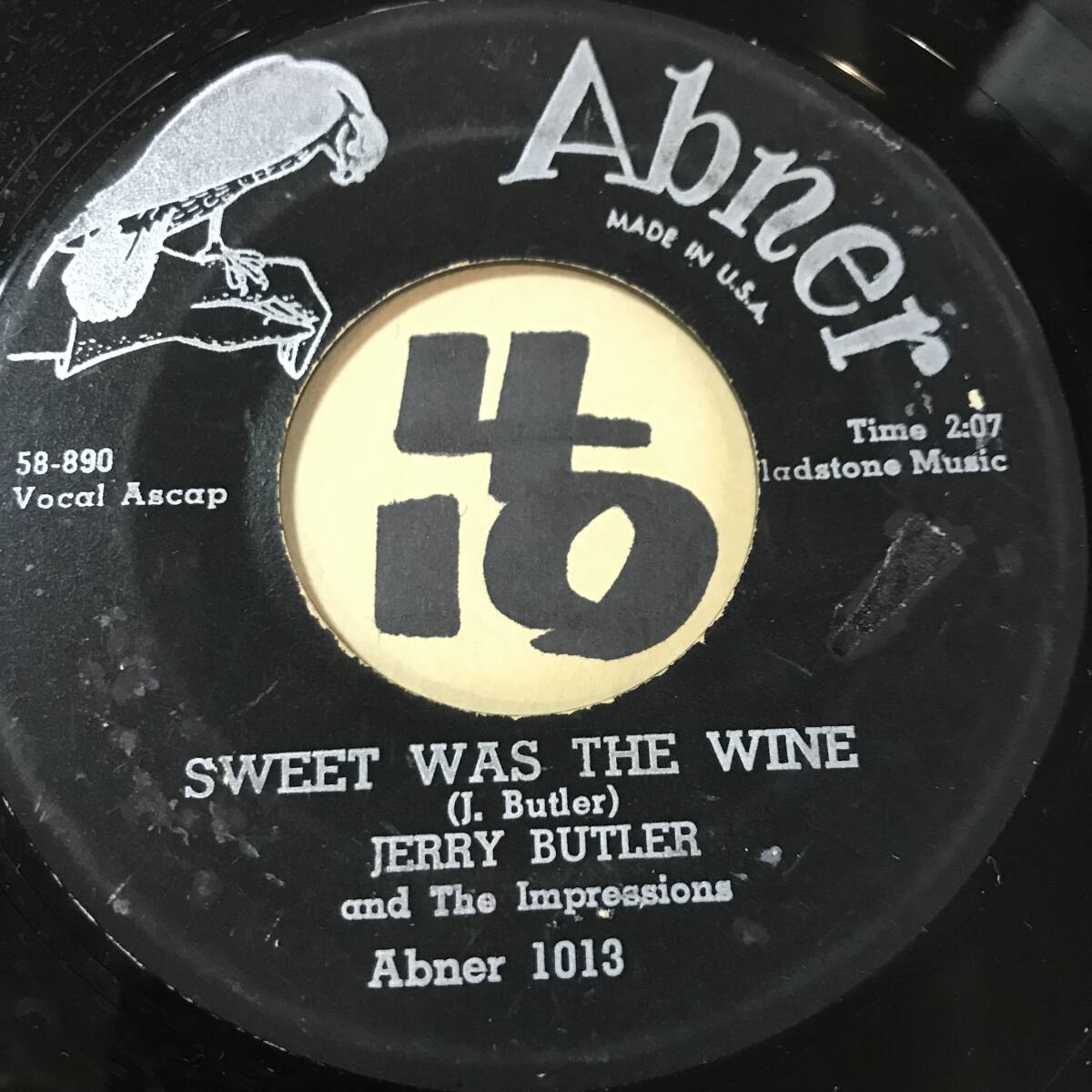 試聴 58年のシカゴDOO-WOP JERRY BUTLER & THE IMPRESSIONS SWEET WAS THE WINE / FOR YOUR PRECIOUS LOVE EX SOUNDS EX+ _画像1