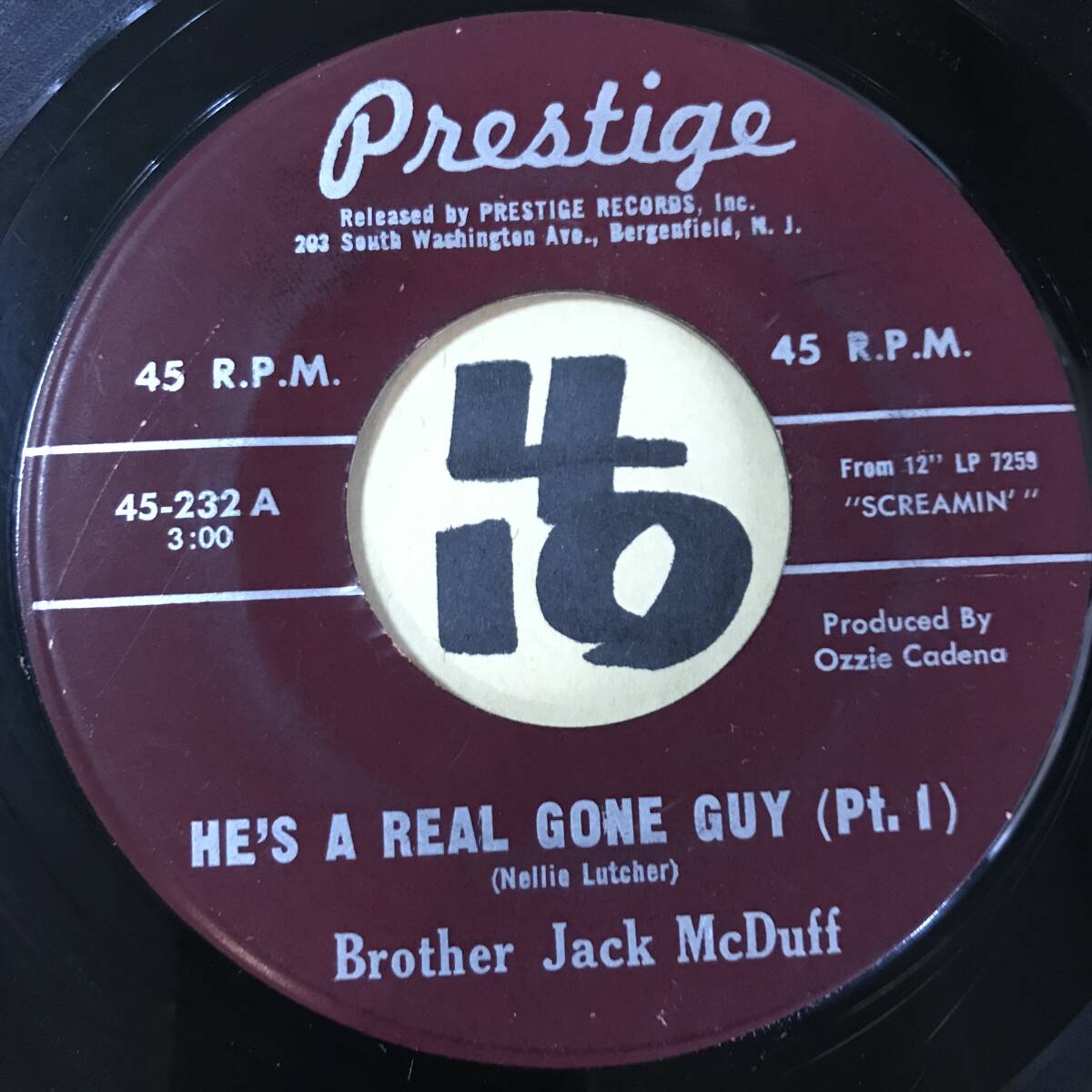 試聴 BROTHER JACK McDUFF HE’S A REAL GONE GUY PT1 PT2 両面VG++ SOUNDS EX _画像1