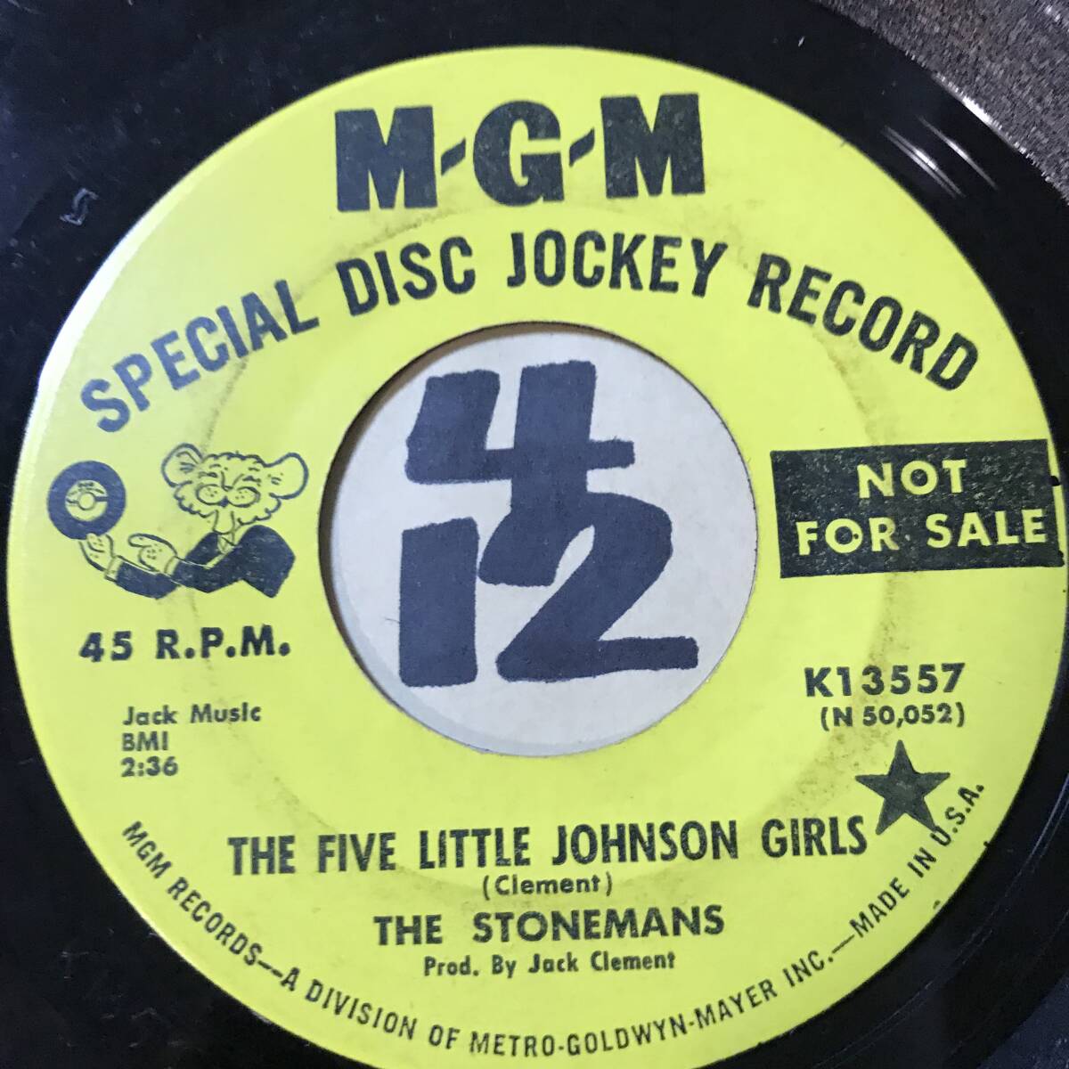 THE STONEMANS GOIN’ BACK TO BOWLING GREEN / THE FIVE LITTLE JOHNSON GIRLS 両面EXの画像2