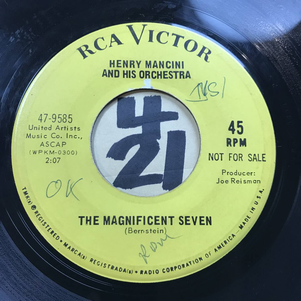 試聴 ラテン・サウンドで「荒野の七人」を。HENRY MANCINI AND HIS ORCHESTRA THE MAGNIFICENT SEVEN 両面EX+ 楽しいNOW SOUNDの世界’68 の画像1