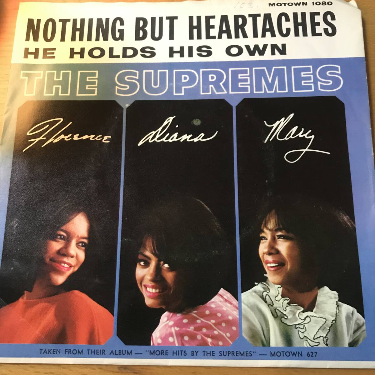  audition 65 year all rice 11 rank soul 6 rank THE SUPREMES NOTHING BUT HEARTACHES both sides NM