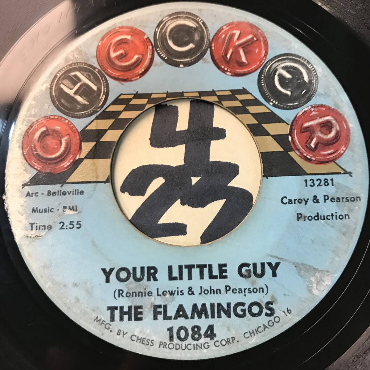 試聴 DOO-WOPにエキゾチック・テイスト THE FLAMINGOS YOUR LITTLE GUY / LOVER COME BACK TO ME 両面VG++ SOUNDS EX 1964 _画像2