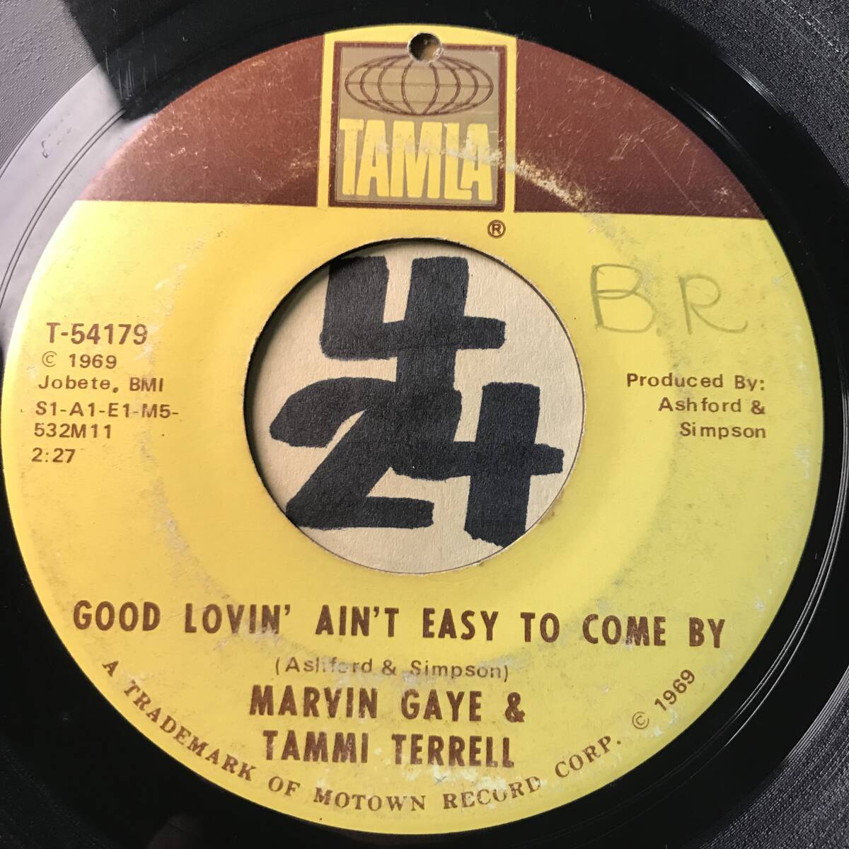 試聴 MARVIN GAYE & TAMMI TERRELL GOOD LOVIN’ AIN’T EASY TO COME BY 両面EX SOUNDS EX+ _画像1