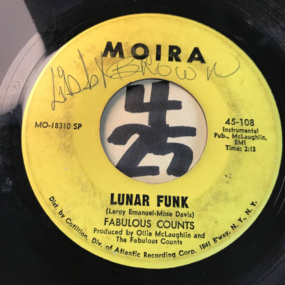 試聴 FABULOUS COUNTS LUNAR FUNK 両面VG+ SOUNDS VG++ _画像1