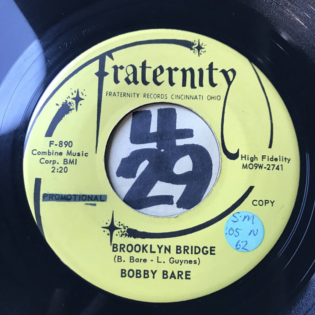 試聴 BOBBY BARE BROOKLYN BRIDGE 両面EX+ _画像1