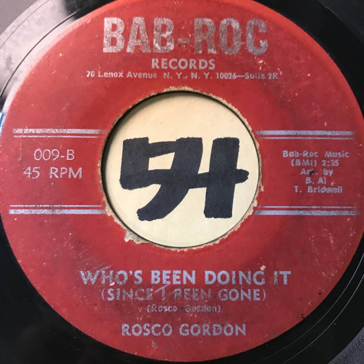 試聴 ROSCO GORDON WHO’S BEEN DOING IT 両面VG(+)の画像1