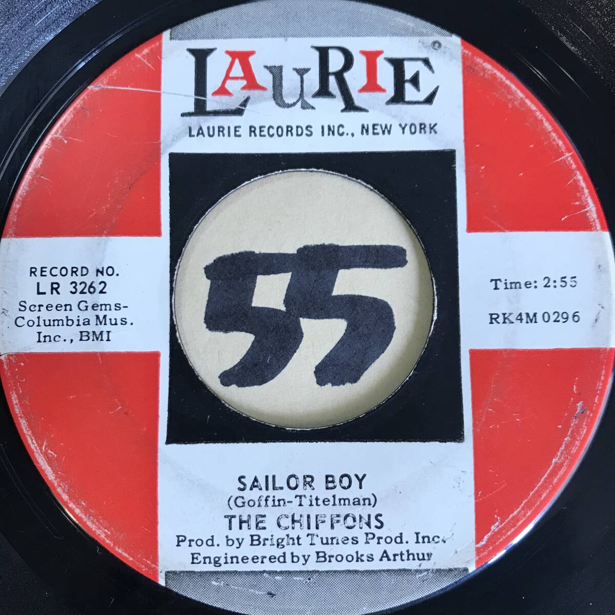 試聴 ガール・グループ45 THE CHIFFONS WHEN SUMMER’S THROUGH EX / SEILOR BOY VG++_画像2