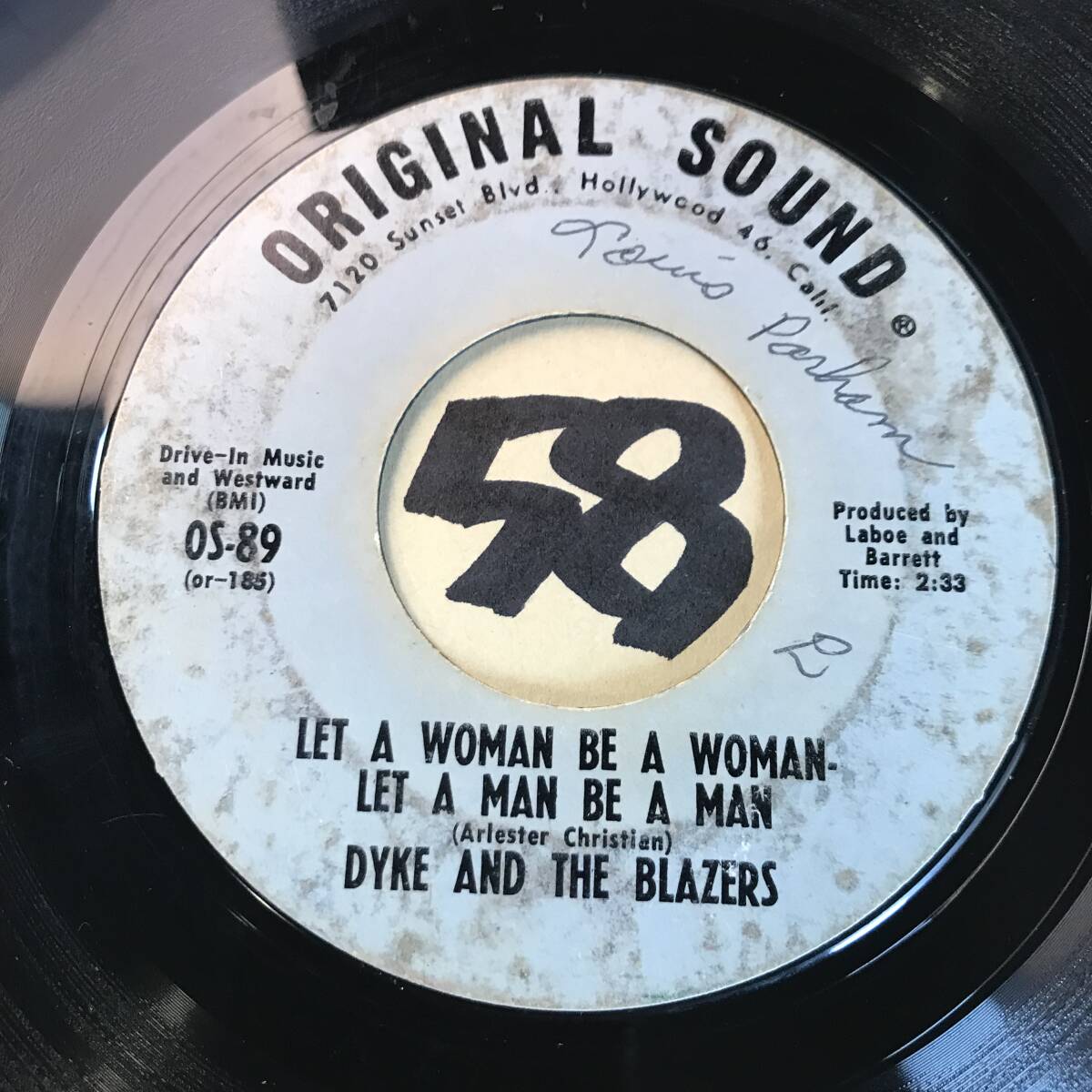 試聴 DYKE AND THE BLAZERS LET A WOMAN BE A WOMAN - LET A MAN BE A MAN両面EX ステッツァソニック元ネタブレイクの画像1