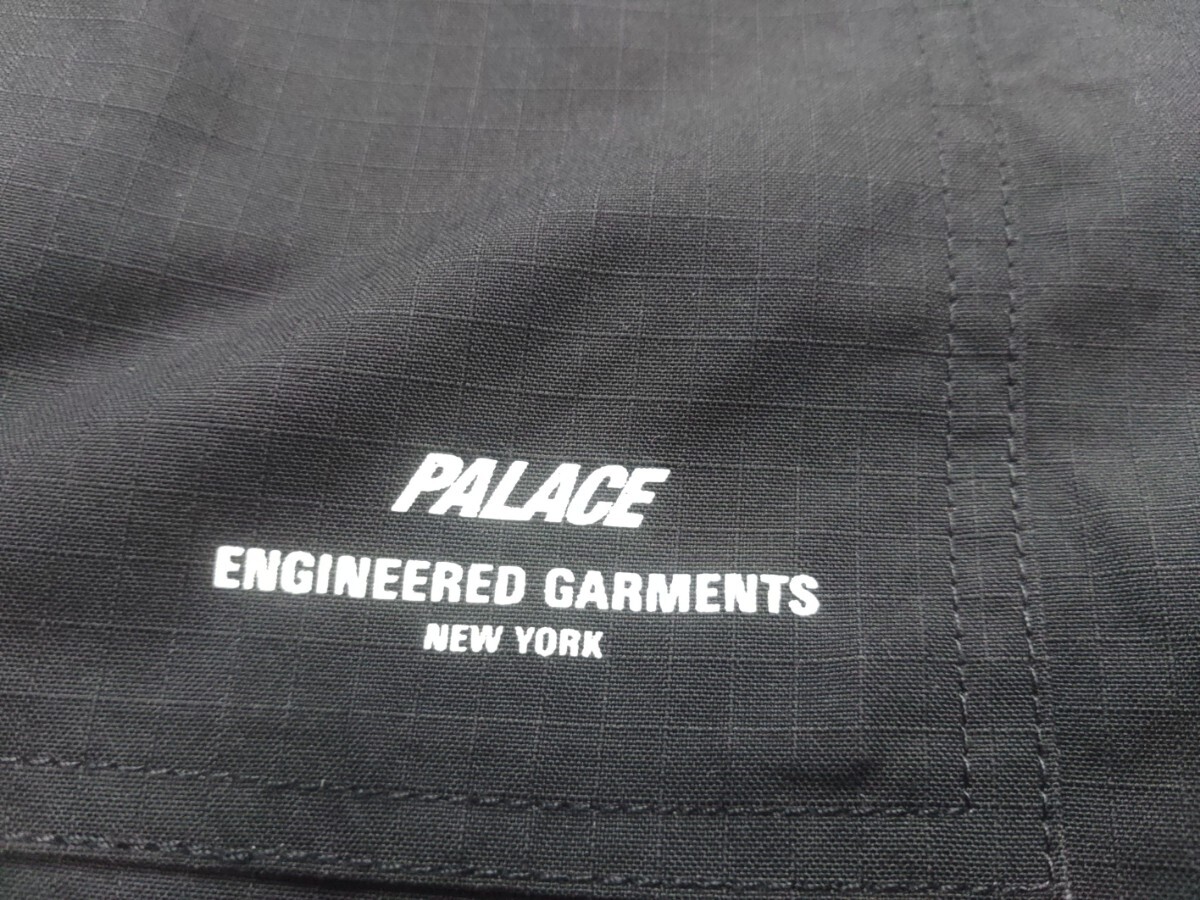 PALACE × Engineered Garments Ripstop Washed Track Bottoms Black Sサイズ パレス エンジニアアードガーメンツ パンツ ブラック_画像4