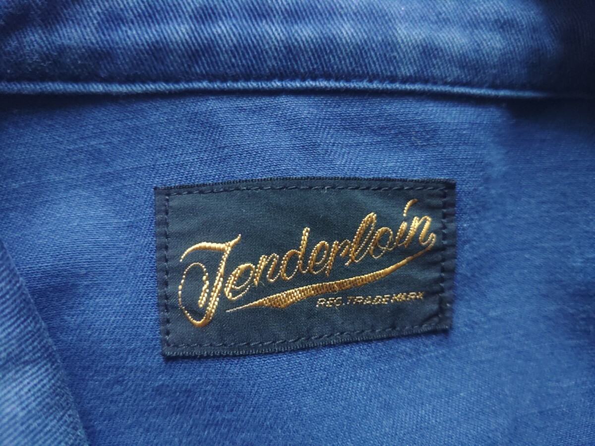 TENDERLOIN ZIP UP WORK JACKET NAVY BLUE Lサイズ テンダーロイン ジップアップ ワークジャケット ネイビー ブルー_画像3