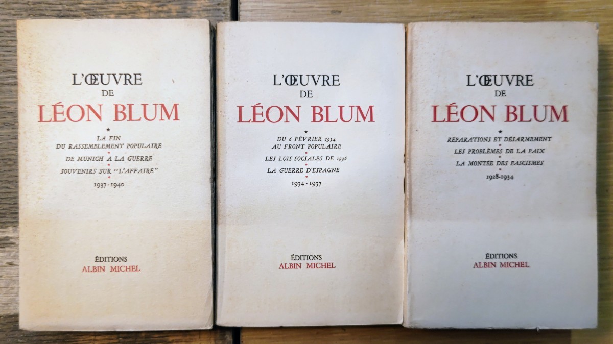 z0303-23.L'UVRE DE LON BLUM Vol.1~3/レオン・ブルム/政治/思想/社会科学/戦争/フランス装/洋書/ファシズム/_画像2