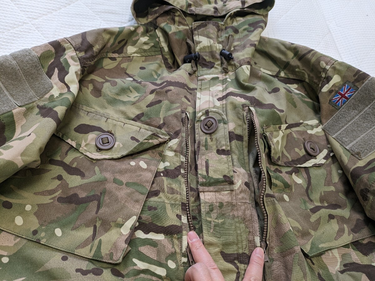 【希少 美品】イギリス軍 実物 CS95 MTP Windproof Smock パーカー ジャケット 170 / 104 SAS マルチカム ユーロミリタリー アウトドア_画像6