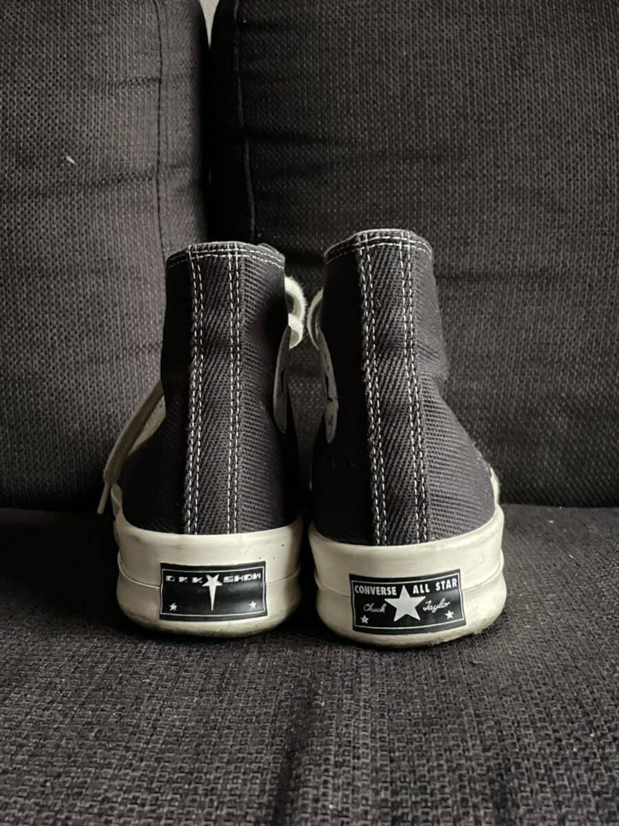 Rick Owens DRKSHDW×Converse リック・オウエンスダークシャドウ×コンバース　TURBODRK Chuck 70 チャック70 ブラック ct70 27.5cm US9_画像7