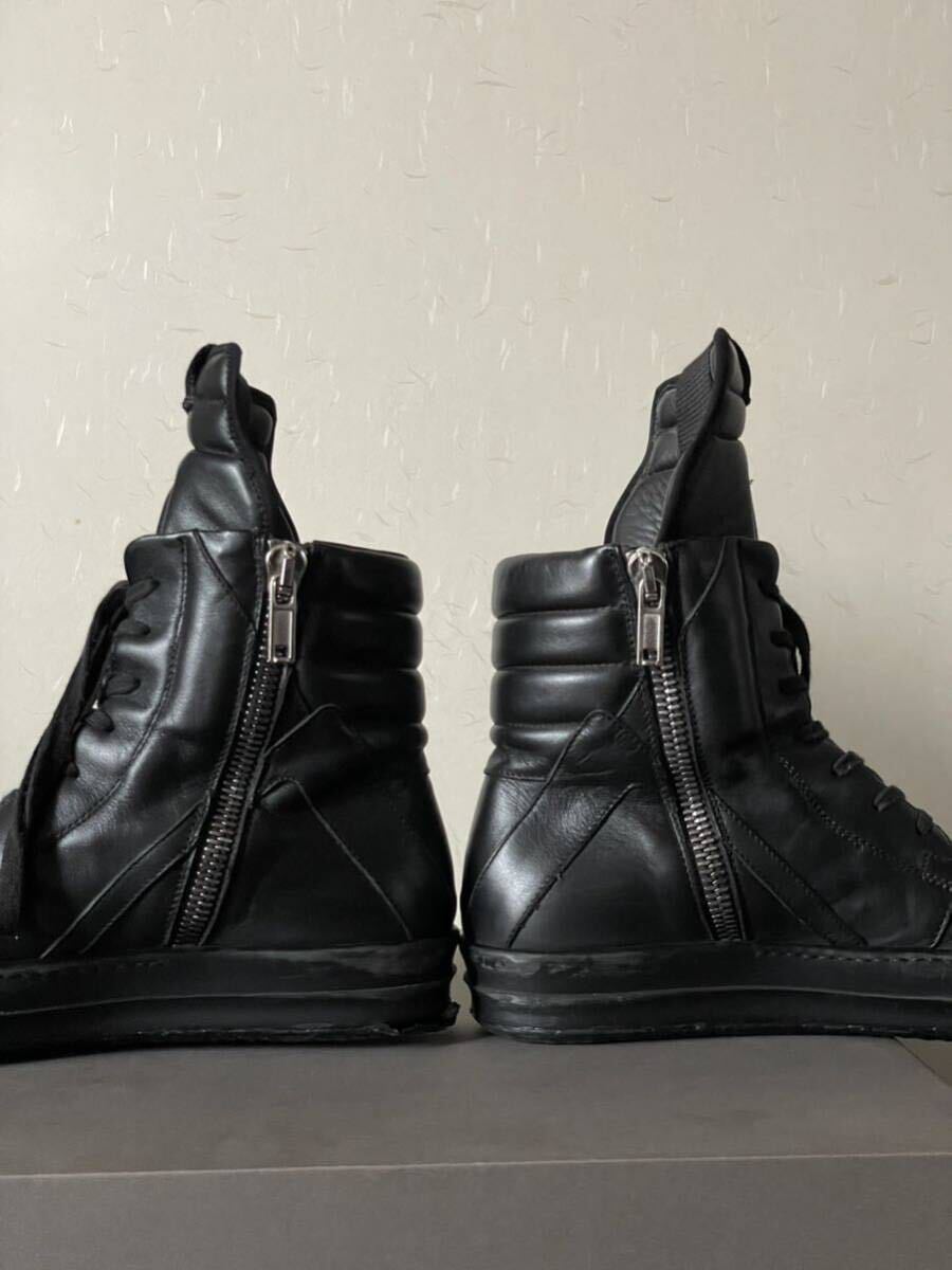 Rick Owens リックオウエンス GEOBASKET ジオバスケット ハイカット 41 ブーツ スニーカー BLACK ジオバスの画像6