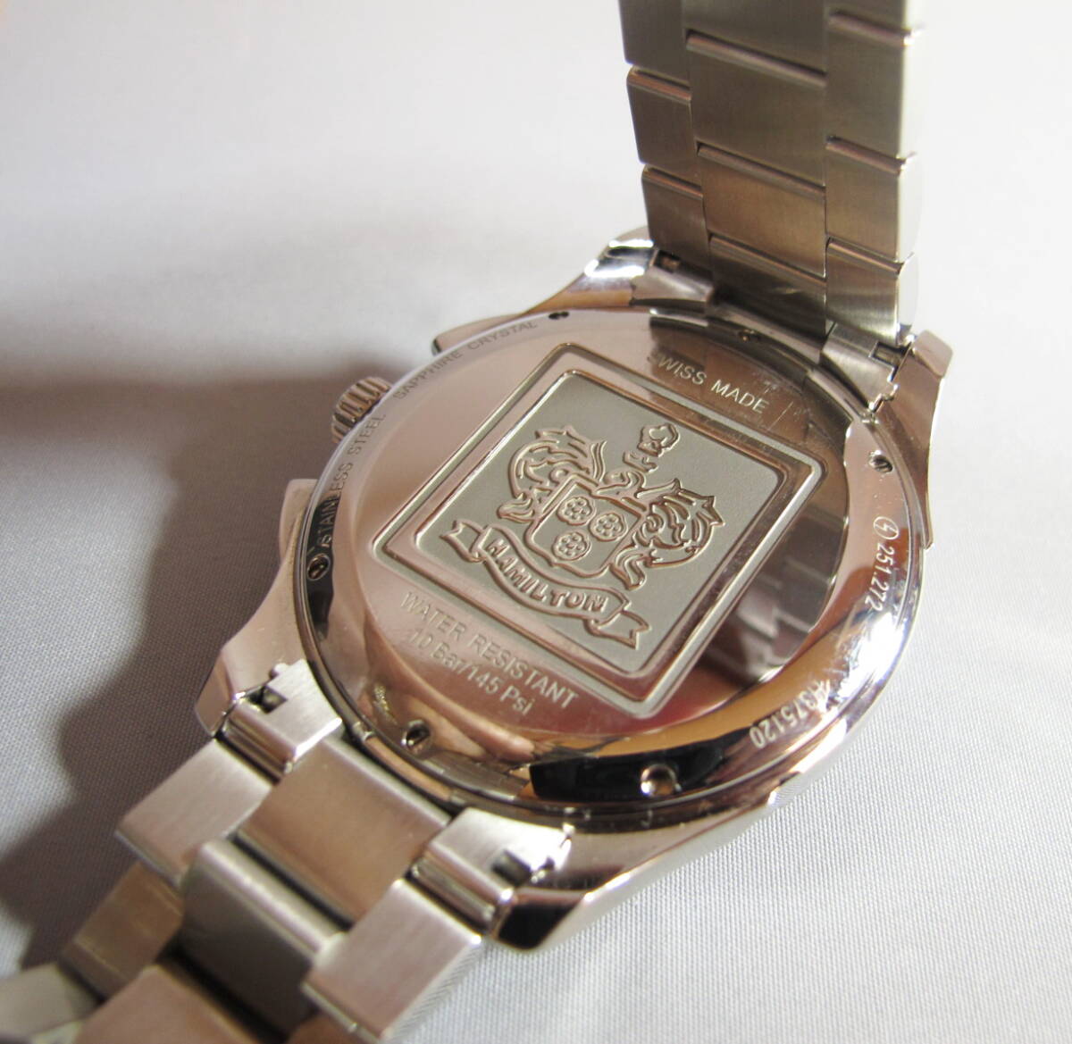 ☆美品 ハミルトン クロノ クォーツ メンズ腕時計の画像5
