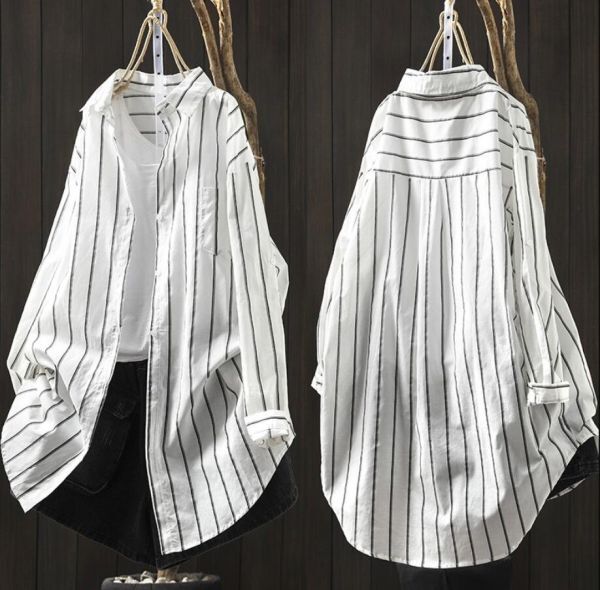  включение в покупку 1 десять тысяч иен бесплатная доставка #M-3XL# casual блуза длинный рубашка tops длинный рукав окантовка рисунок туника надеты .. длинный кардиган * желтый 