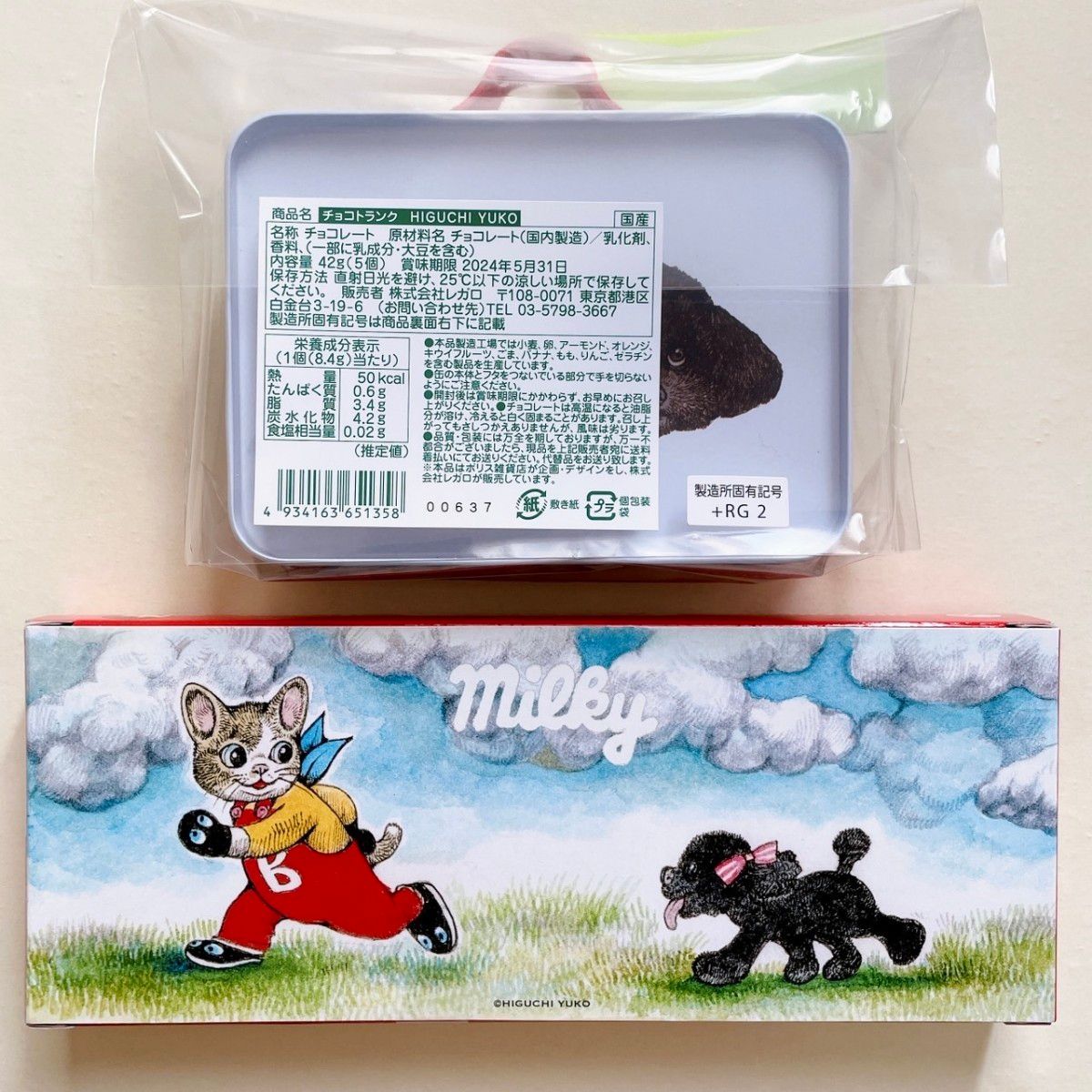 ヒグチユウコ ミルキー チョコトランク 2点セット ローソン ヒグチユウコ ミルキー チョコトランク 2点セット ローソン