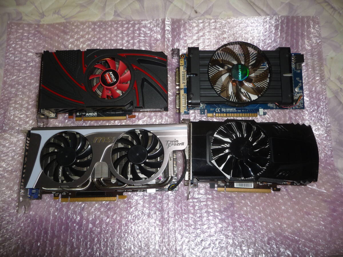 ジャンク　　グラフィックボード まとめて GTX550 560 560 Radeon R9 270　4台_画像1