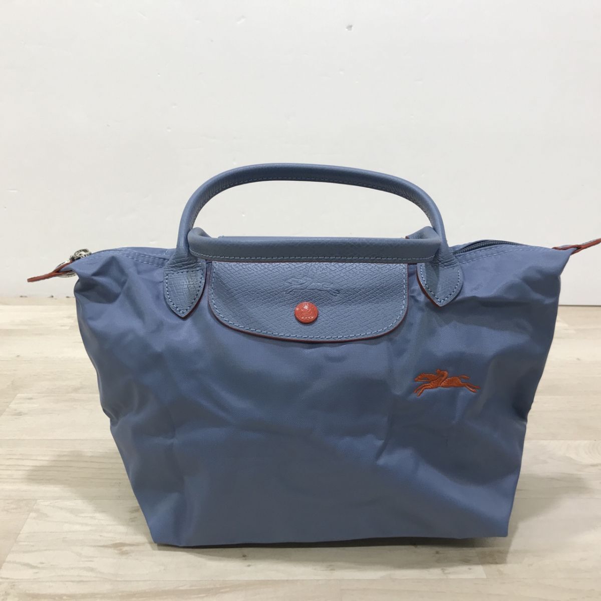 LONGCHAMP ロンシャン トートバッグ ライトブルー/オレンジ 1621619564 プリアージュバッグ S 折畳式 [C2491]_画像1